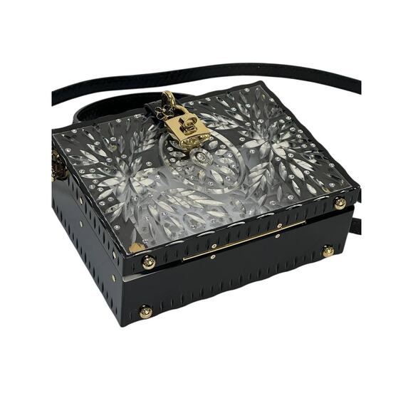 DOLCE & GABBANA Sicily Clear Plexiglass Cinderella Clutch - Picture 7 of 12